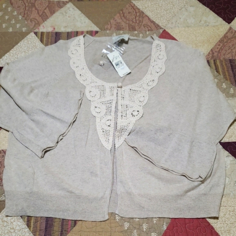 Loft Linen Blend Cardigan XL